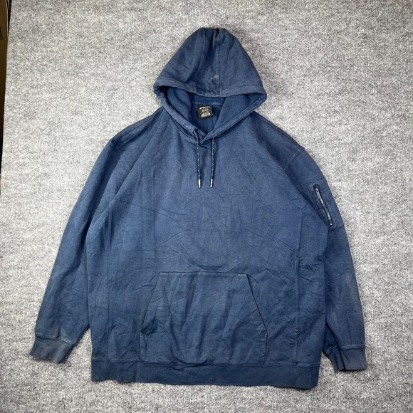 csg Other - CSG Commuter Hoodie Mens 3XL Cotton Blue Kangaroo Pocket Training Athleisure